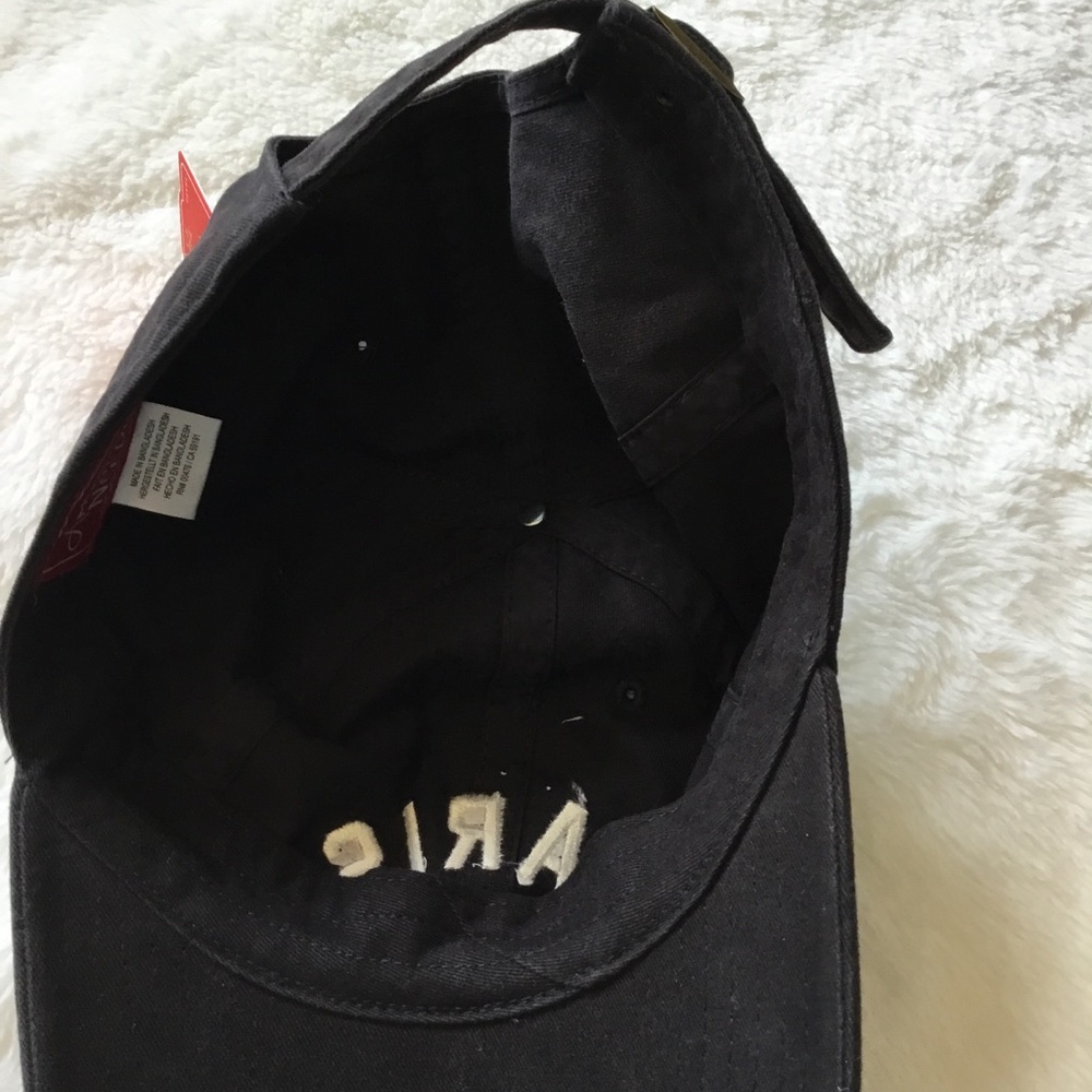 American Needle Black "Paris" Baseball Adjustable Strapback Hat - Picture 6 of 10